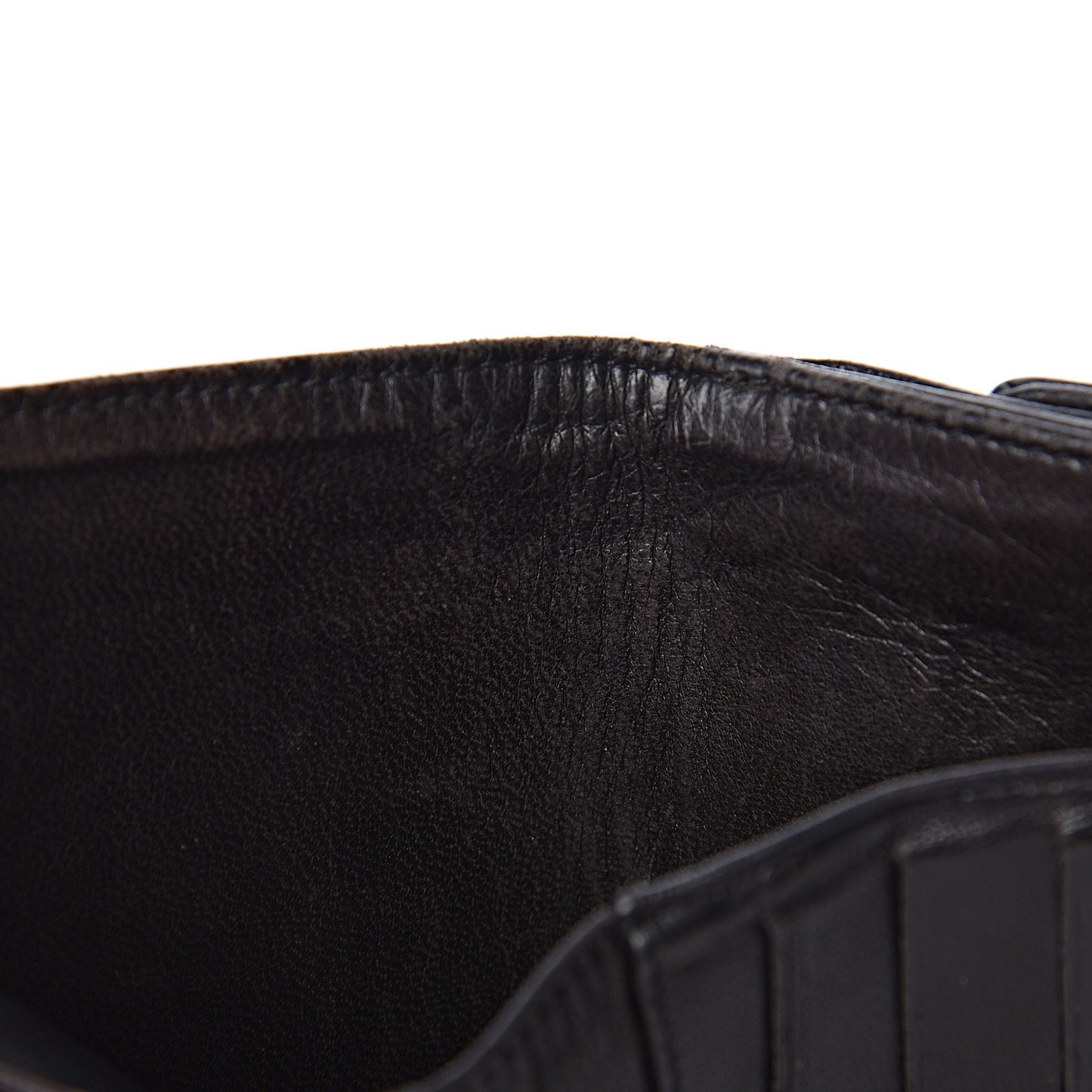 Caviar Timeless CC Compact Wallet Black