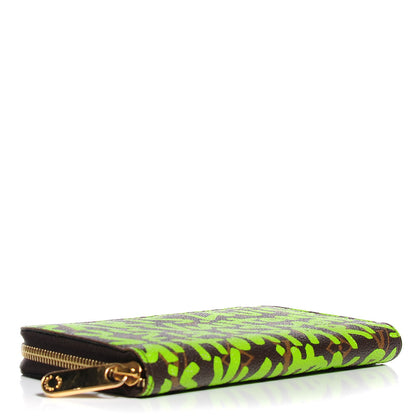 Louis Vuitton Monogram Graffiti Zippy Wallet Green 4 of 7