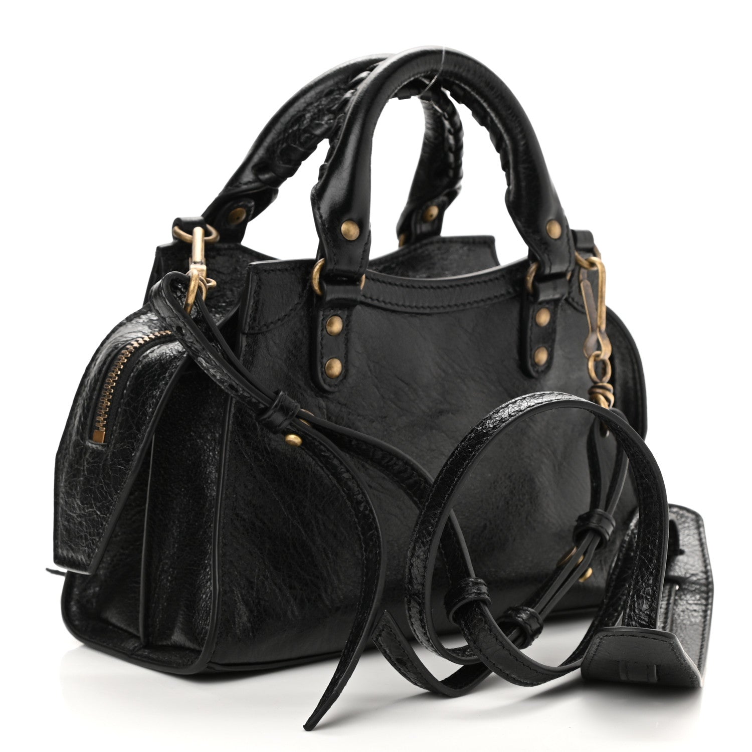 Balenciaga Agneau Neo Classic Hardware Pins Mini City Black 3 of 8