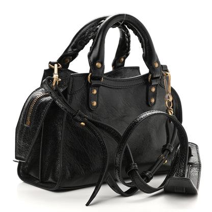 Balenciaga Agneau Neo Classic Hardware Pins Mini City Black 3 of 8