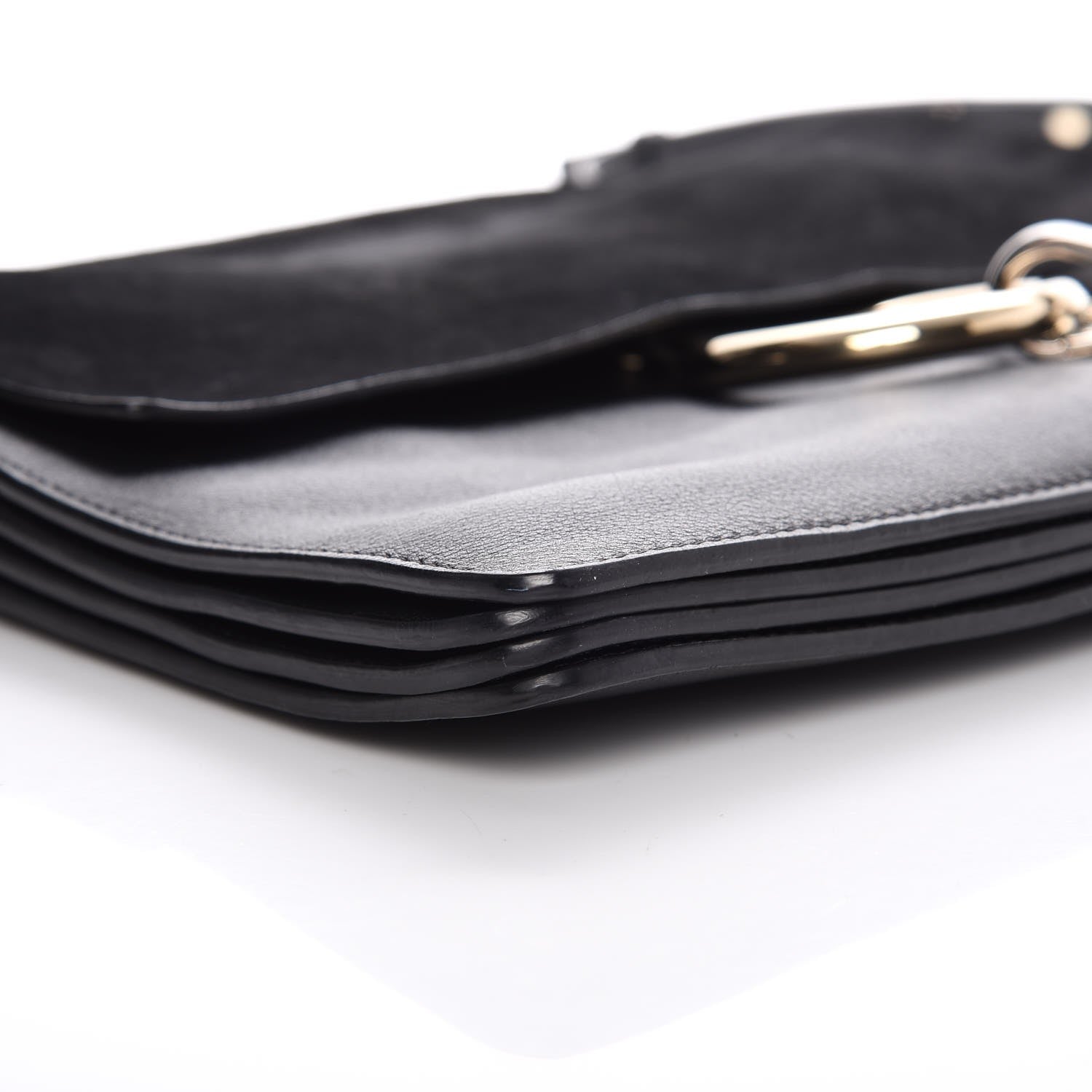 Chloe Suede Calfskin Medium Faye Shoulder Bag Black 11 of 12