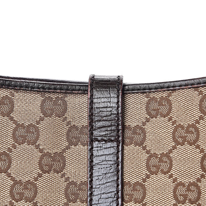 Gucci Monogram Web Jackie O Hobo Dark Brown 13 of 15