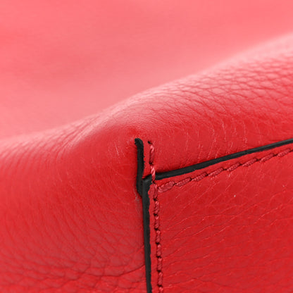 Valentino Garavani Grained Calfskin Small Rockstud Shoulder Tote Rouge Pur 9 of 10
