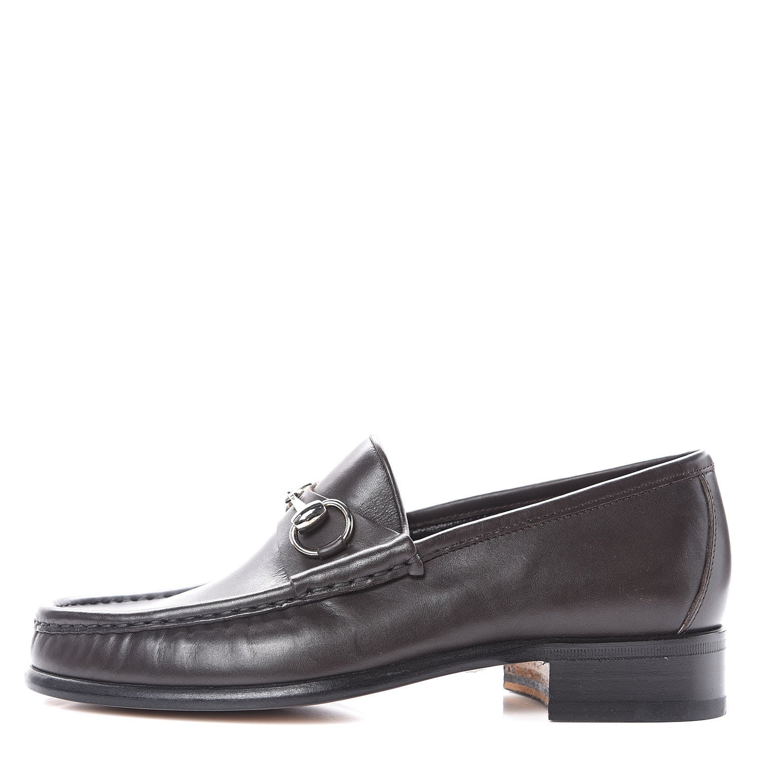 Gucci Calfskin Mens 1953 Horsebit Loafers 5.5 Marrone 1 of 8