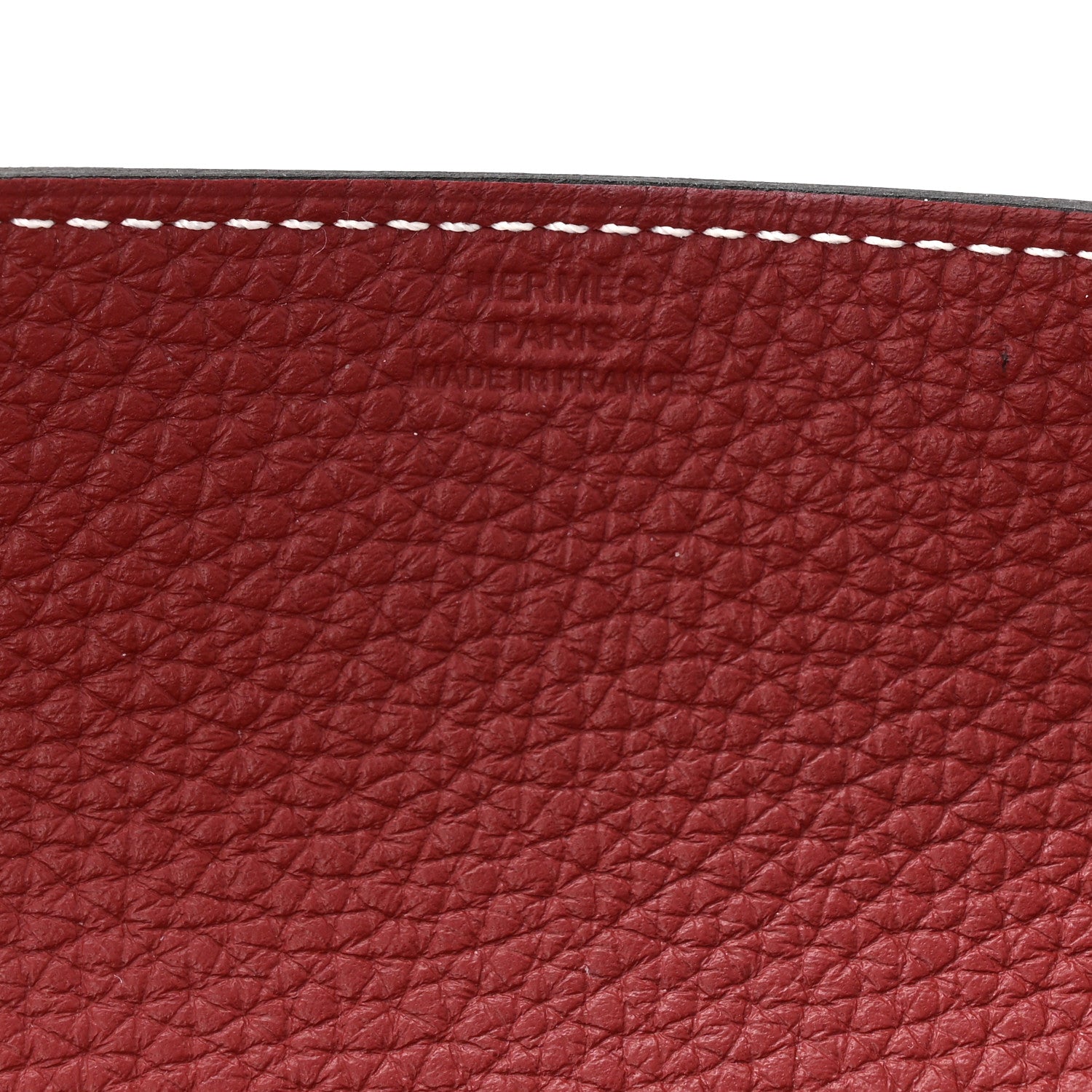 Hermes Taurillon Clemence Mises et Relances Change Tray Rouge H 5 of 8