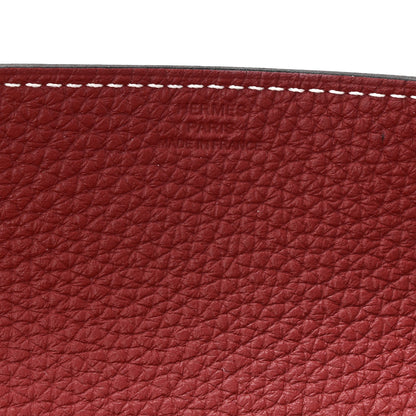Hermes Taurillon Clemence Mises et Relances Change Tray Rouge H 5 of 8