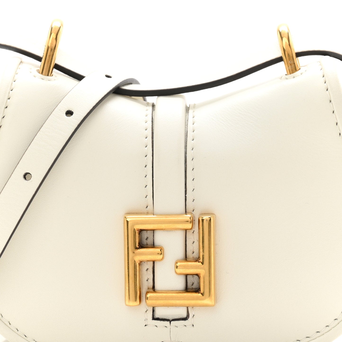 Vitello Brenta Cher Mini Fendi C'mon White Ice