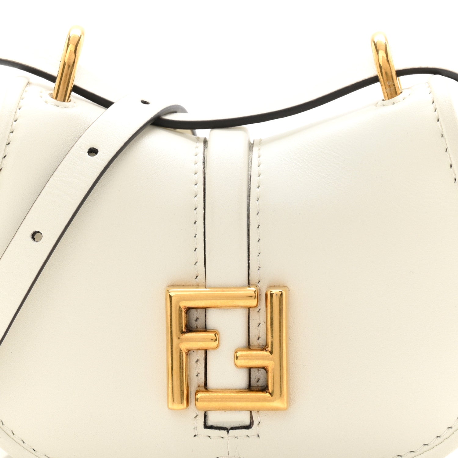 Fendi Vitello Brenta Cher Mini Fendi C'mon White Ice 8 of 10