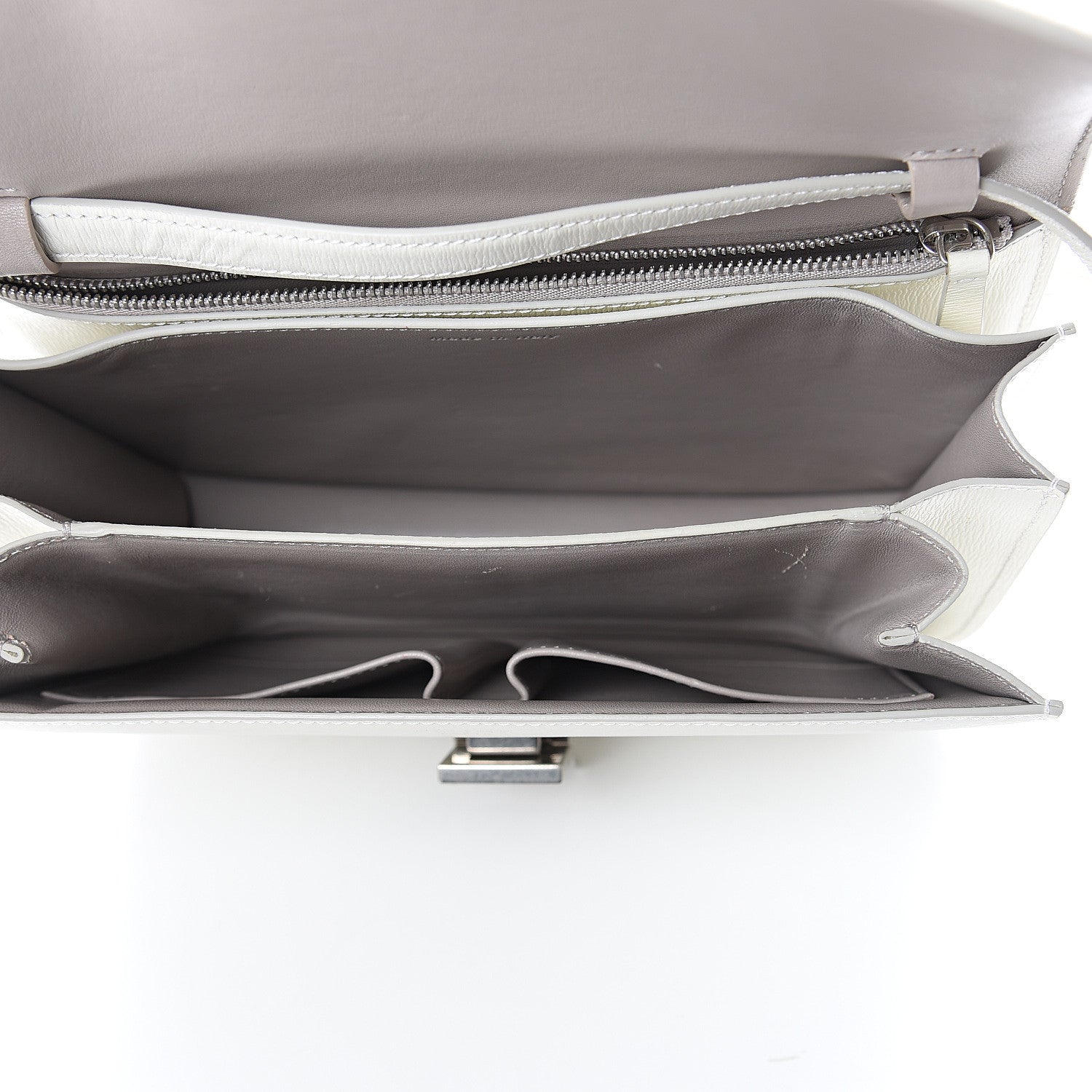 Celine Liege Calfskin Medium Classic Box Flap Bag White 4 of 7