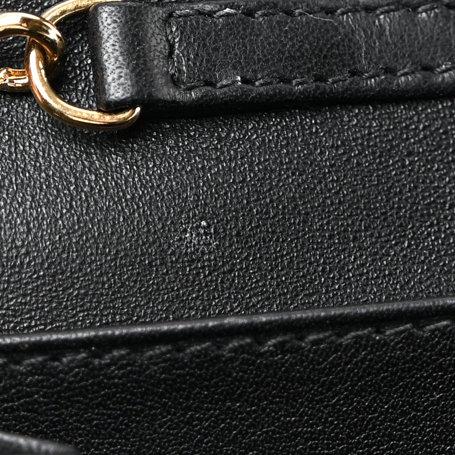 Christian Dior Lambskin Cannage Rendez-vous Chain Wallet Black 11 of 12