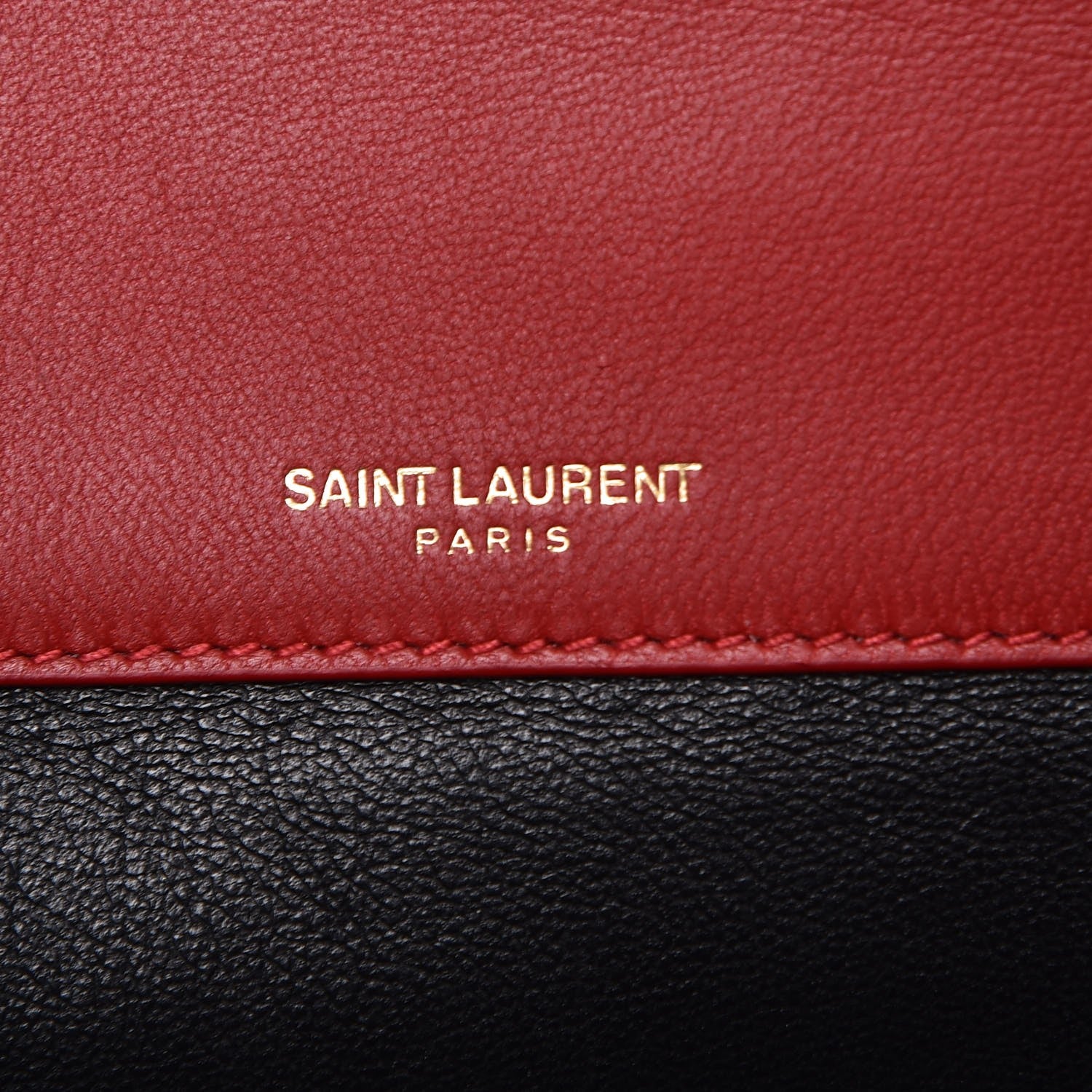 Saint Laurent Lambskin Matelasse Monogram Large Vicky Chain Bag Rouge Eros 5 of 9