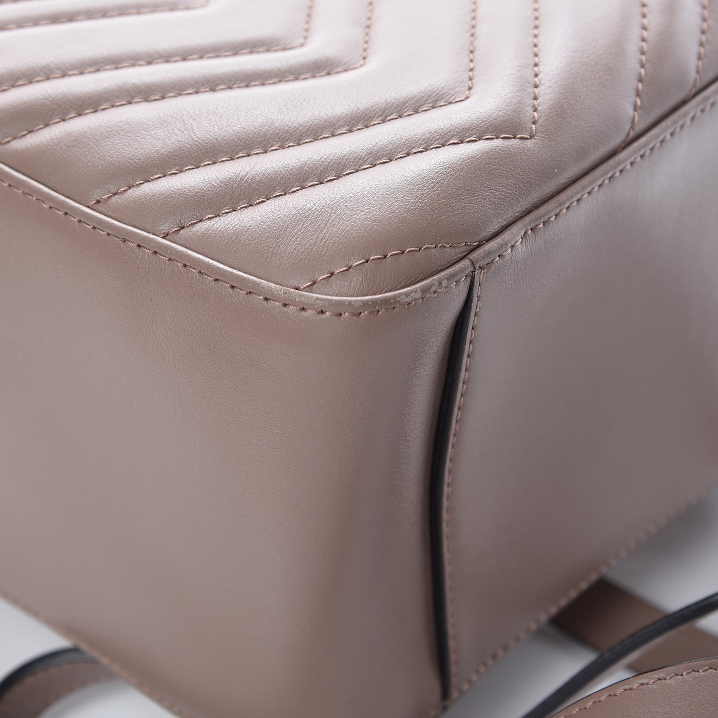 Calfskin Matelasse GG Marmont Backpack Porcelain Rose