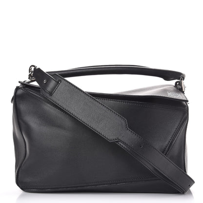 Loewe Calfskin Puzzle Bag Black 1 of 7