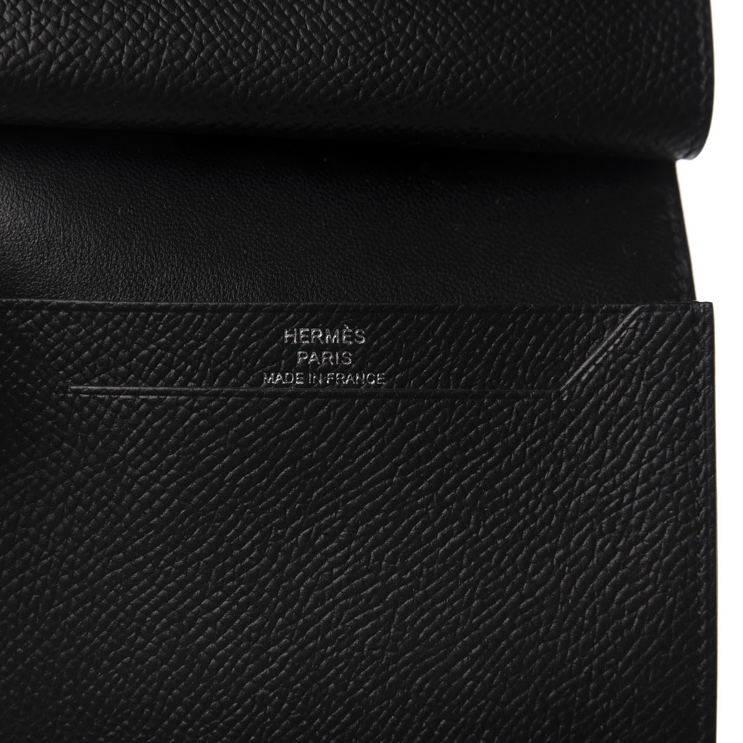 Hermes Epsom Mini Bearn Wallet Black 6 of 7