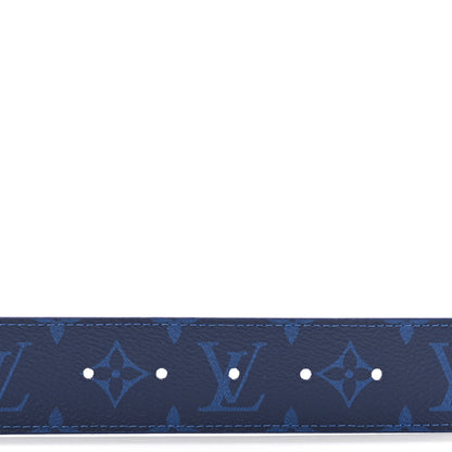 Louis Vuitton Monogram Taigarama 40mm Reversible LV Initiales Belt 90 36 Cobalt Blue 4 of 7