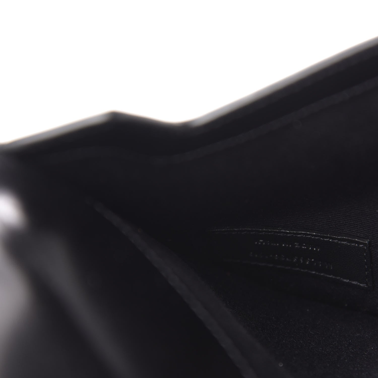 Saint Laurent Smooth Shiny Calfskin Monogram Uptown Pouch Black 7 of 12