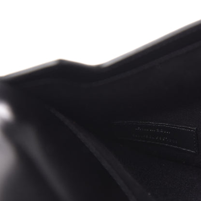Saint Laurent Smooth Shiny Calfskin Monogram Uptown Pouch Black 7 of 12