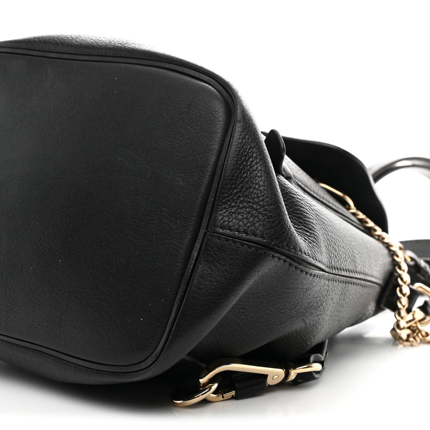 Suede Calfskin Medium Faye Backpack Black Black