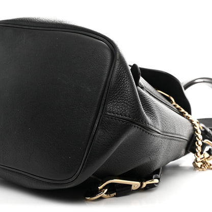 Chloe Suede Calfskin Medium Faye Backpack Black Black 10 of 10