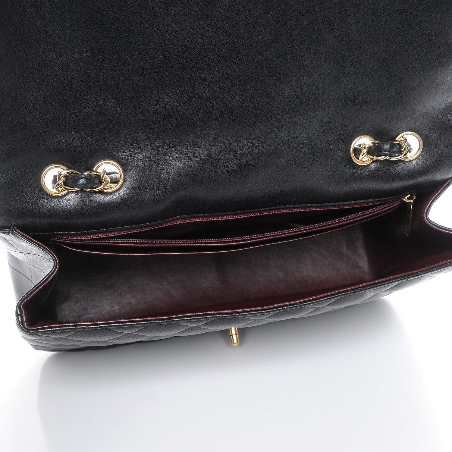 Chanel Lambskin Quilted Jumbo Single Flap Black 5 of 12