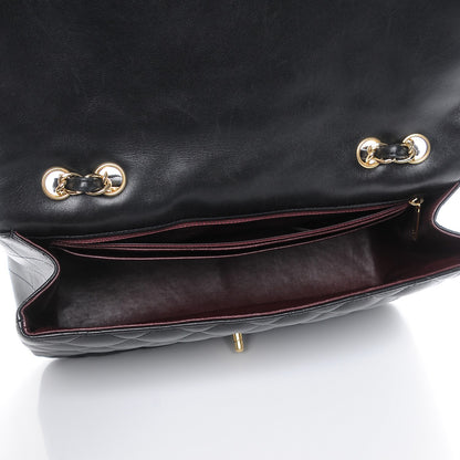 Chanel Lambskin Quilted Jumbo Single Flap Black 5 of 12