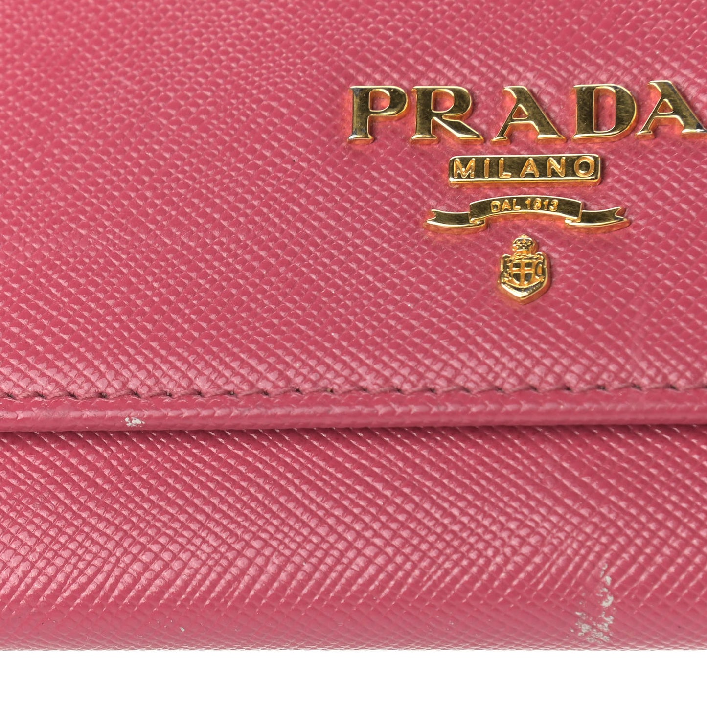 Saffiano Metal Oro Chain Wallet Ibisco