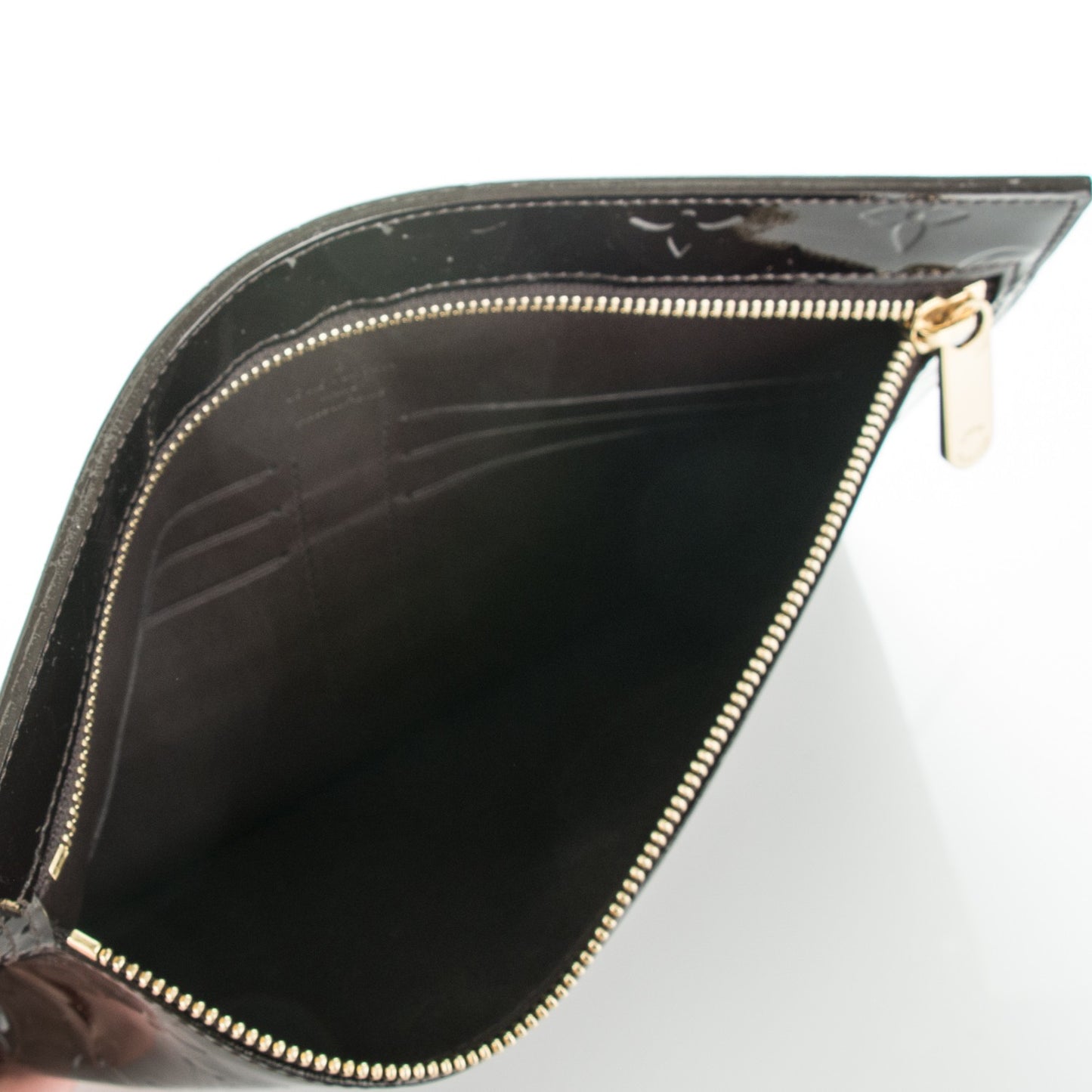 Vernis Pershing Square Clutch PM Amarante