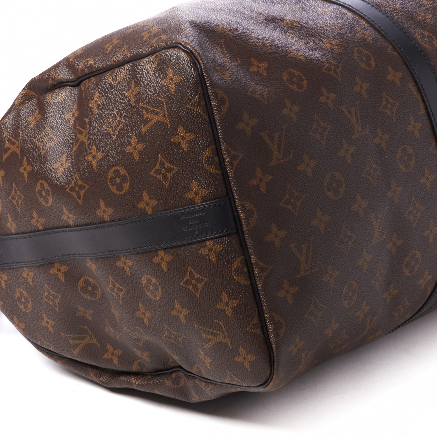 Louis Vuitton Monogram Macassar Keepall Bandouliere 55 6 of 11