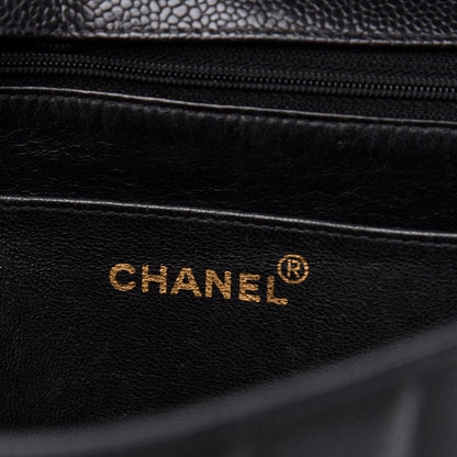 Chanel Caviar Vertical Quilt Small Single Flap Black 8 of 10