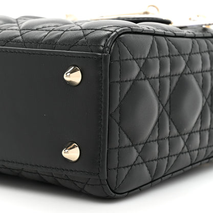 Christian Dior Lambskin Cannage Small My ABCDior Lady Dior Black 8 of 9