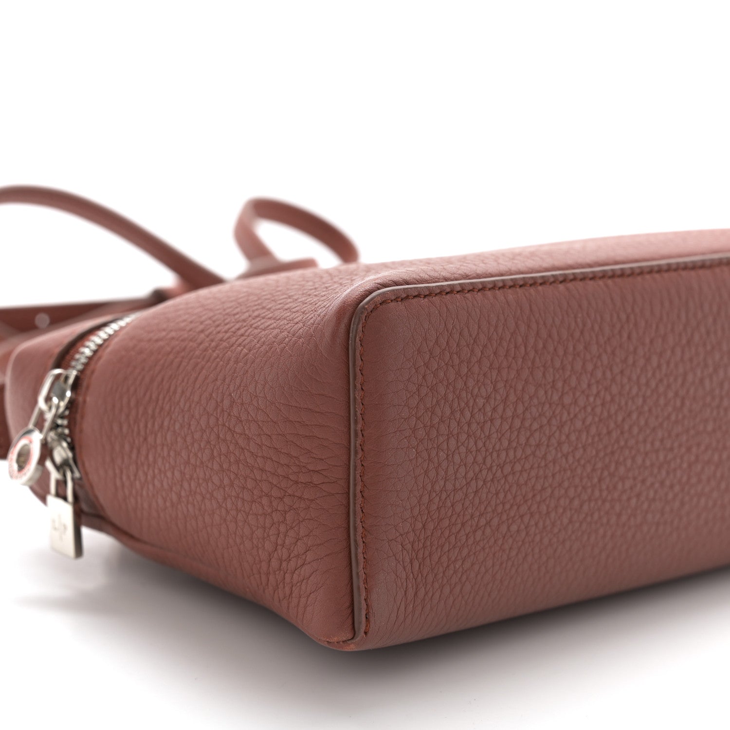 Loro Piana Grained Calfskin L19 Extra Pocket Pouch Kummel 8 of 10