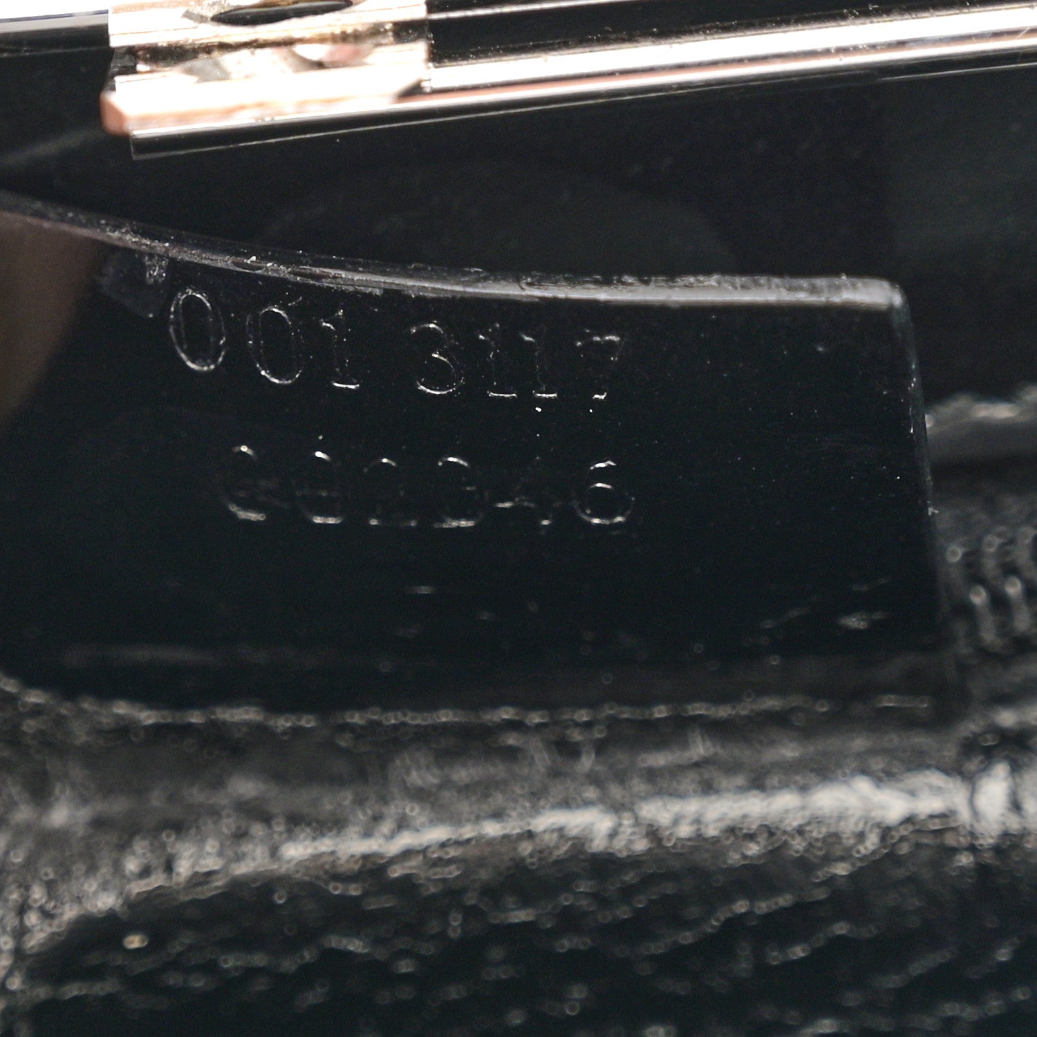 Gucci Shiny Calfskin Shoulder Bag Black 7 of 12