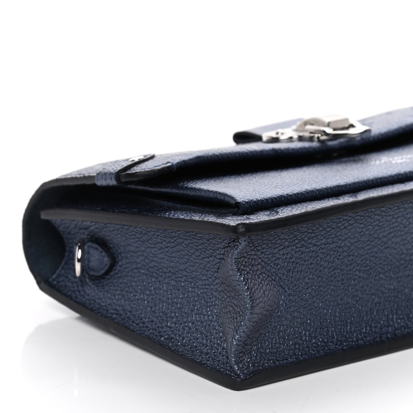 Metalli Empreinte Monogram Vavin Chain Wallet Navy Nacre