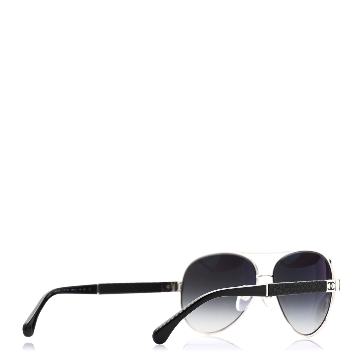 Lambskin Quilted CC 4195-Q Sunglasses Silver