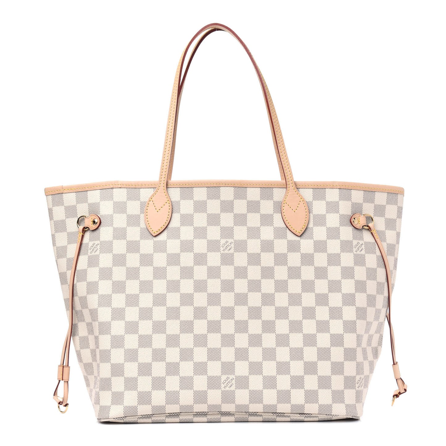 Damier Azur Neo Neverfull MM Rose Ballerine