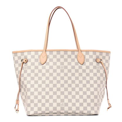 Louis Vuitton Damier Azur Neo Neverfull MM Rose Ballerine 1 of 5