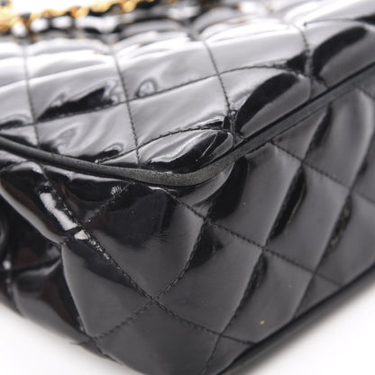 Chanel Patent Quilted Camera Case Black 13 of 16