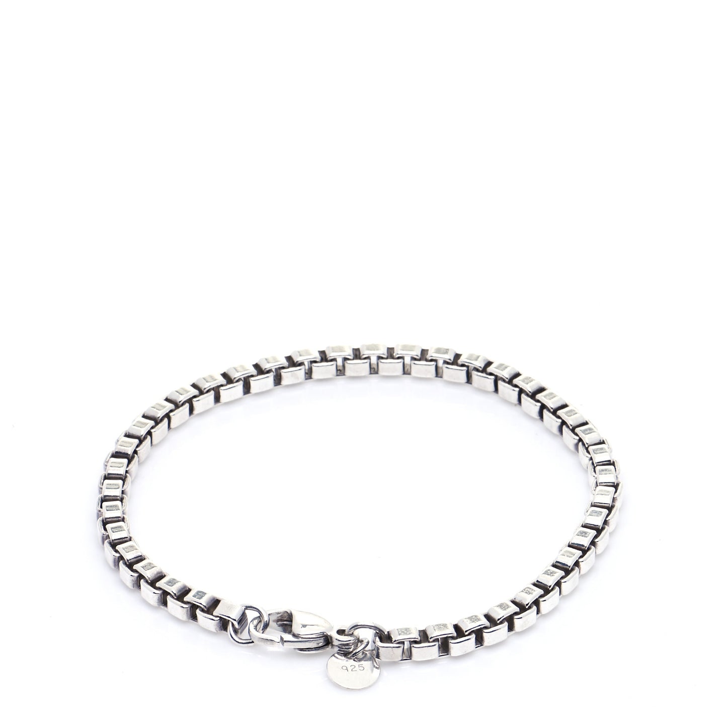 Sterling Silver 4mm Venetian Link Bracelet