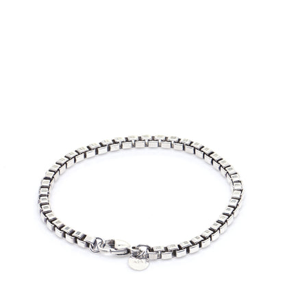 Tiffany Sterling Silver 4mm Venetian Link Bracelet 3 of 6