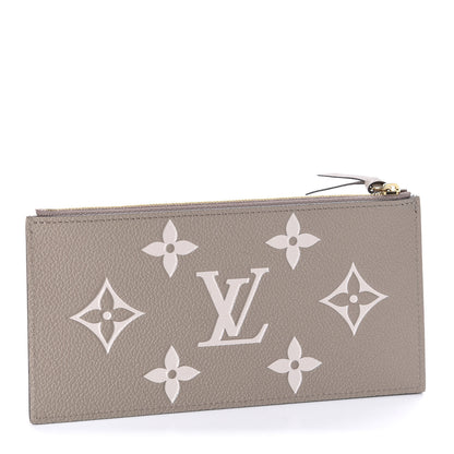 Louis Vuitton Empreinte Monogram Giant Pochette Felicie Zippered Insert Tourterelle Creme 3 of 8