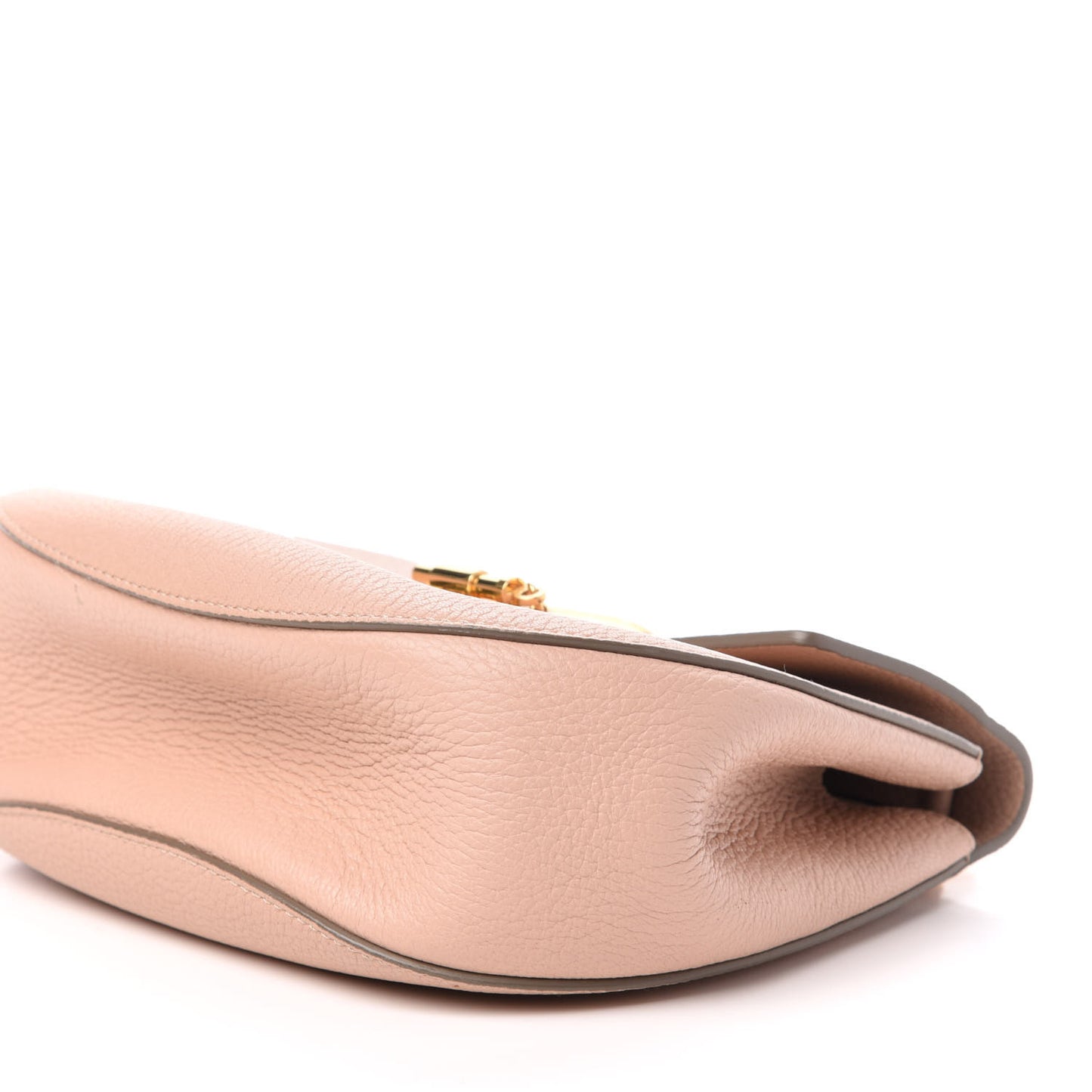 Grained Lambskin Drew Shoulder Bag Cement Pink