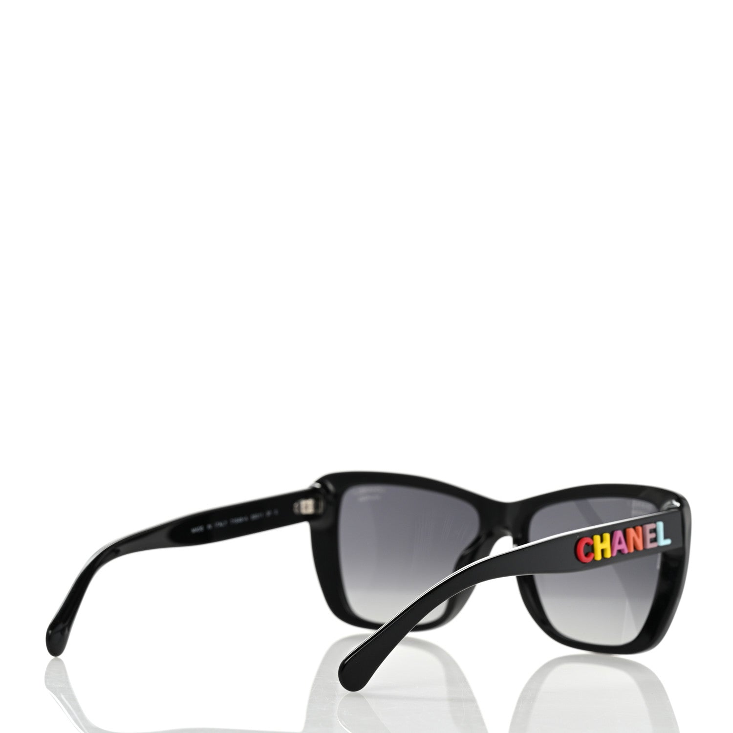 Chanel Acetate Polarized Butterfly Sunglasses 71548A Black 4 of 8