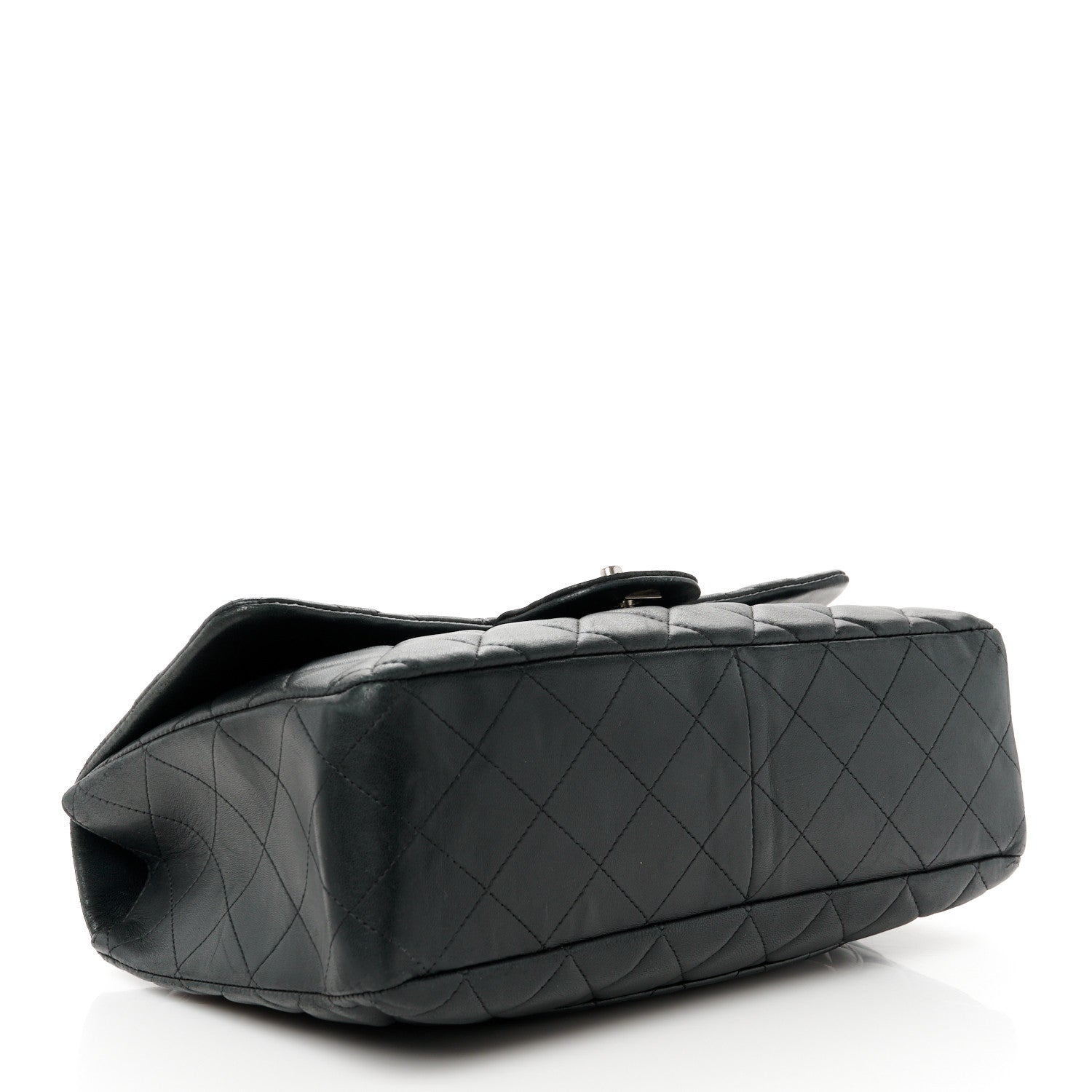 Chanel Lambskin Quilted Jumbo Single Flap Black 4 of 11