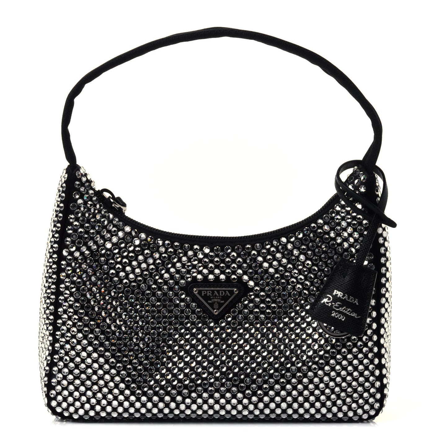 Satin Crystal Mini Re-Edition 2000 Bag Cristal