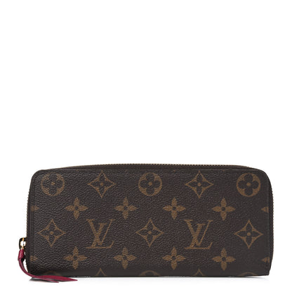 Louis Vuitton Monogram Clemence Wallet Fuchsia 1 of 6