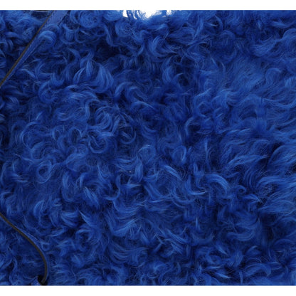 Loewe Nappa Shearling Flamenco Knot Clutch Blue 8 of 10