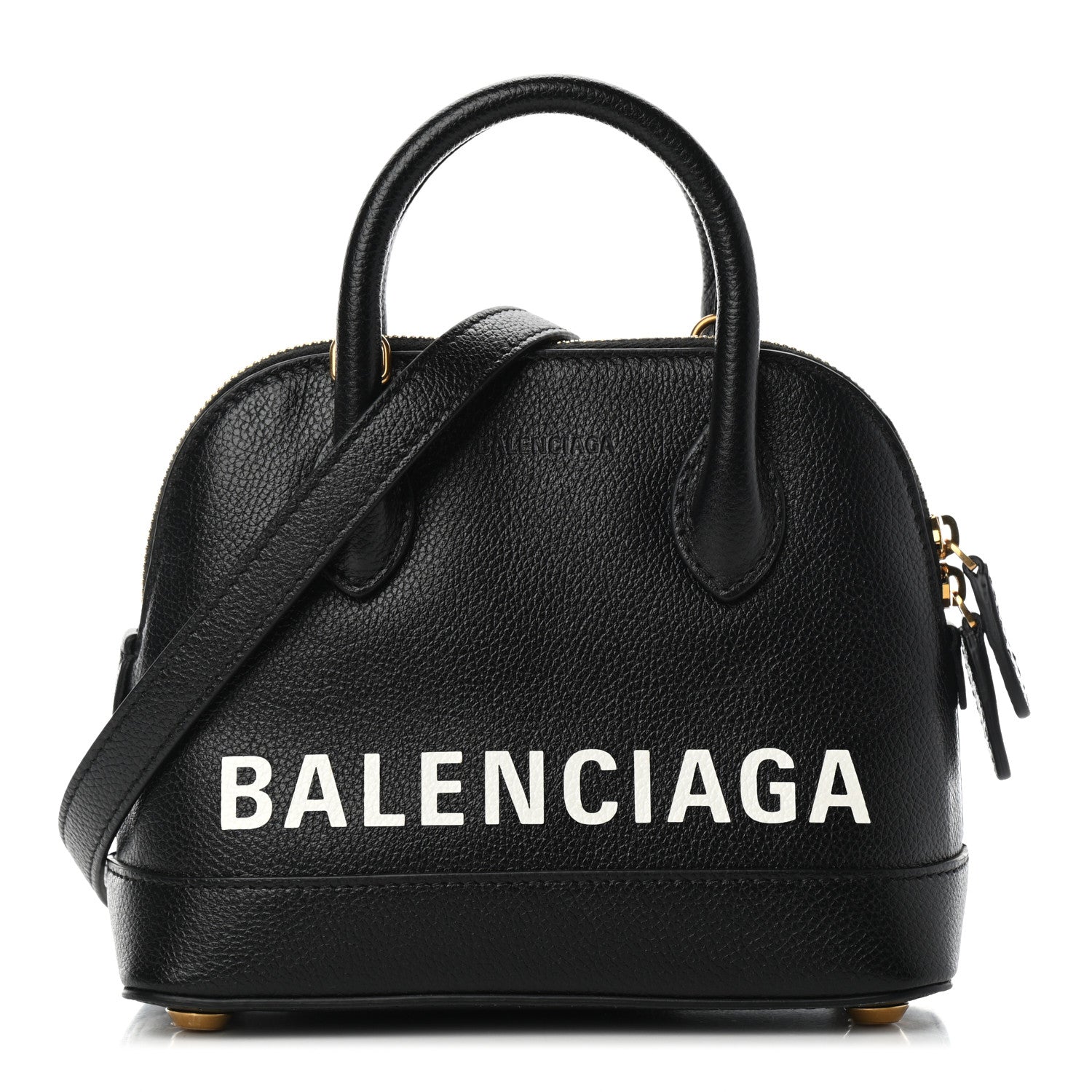 Balenciaga Grained Calfskin XXS Ville Top Handle Bag Black 1 of 5