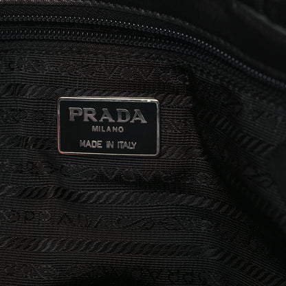 Prada Nylon Calfskin Tote Black 6 of 11