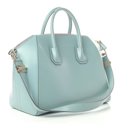 Givenchy Shiny Lord Calfskin Medium Antigona Light Blue 2 of 7