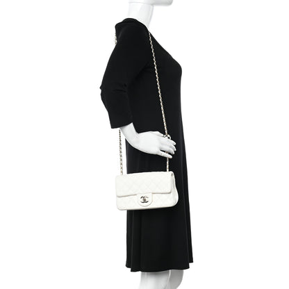 Chanel Lambskin Quilted Enamel Mini Rectangular Pearl Crush Flap White 2 of 11